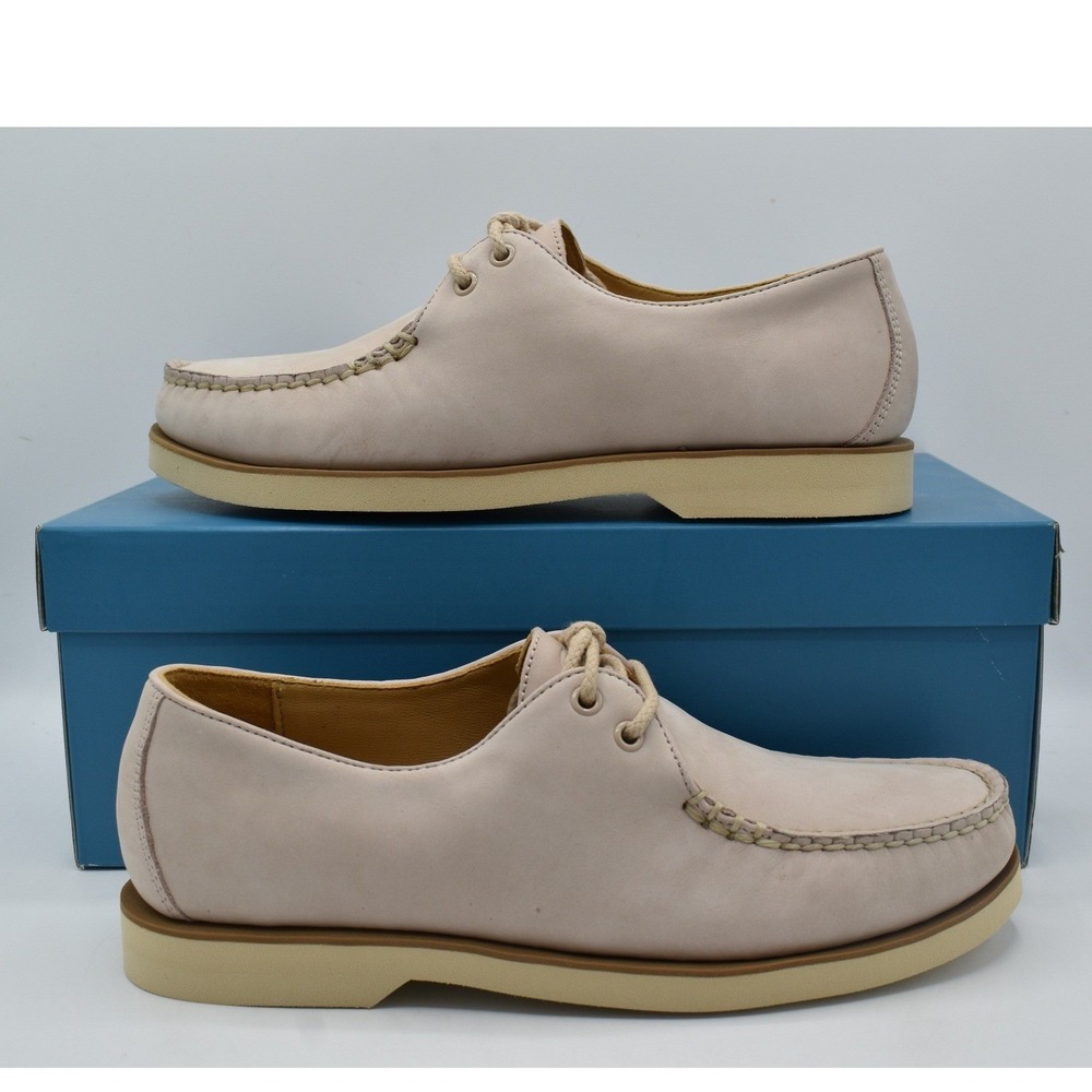 Sperry Captains Oxford Sox Women 8 Pastel Pink Rose NEW Leather Boat Shoes - Picture 9 of 12